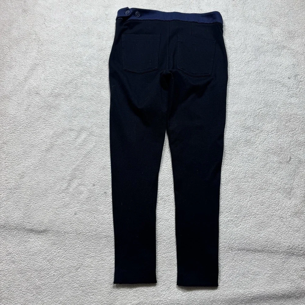 Cartonnier Pants Womens 4 Anthropologie Dress Slacks Black Side Zip Button 29x26 - Picture 9 of 14